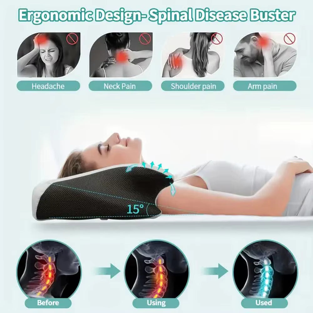 Snüz™ Orthopedic Memory Foam Pillow For better posture, deeper sleep, and pain-free mornings.