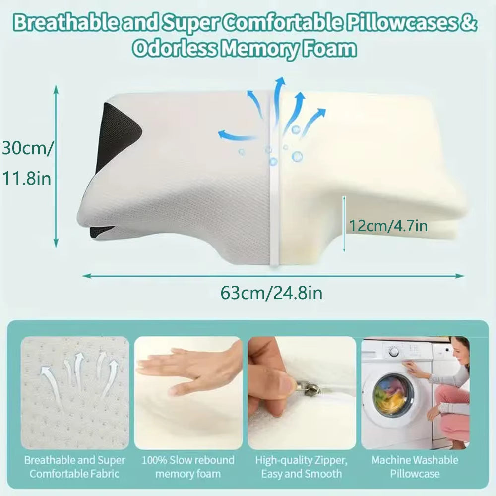 Snüz™ Orthopedic Memory Foam Pillow For better posture, deeper sleep, and pain-free mornings.