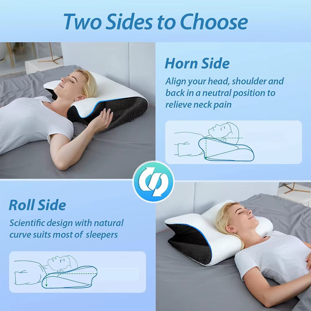 Snüz™ Orthopedic Memory Foam Pillow For better posture, deeper sleep, and pain-free mornings.