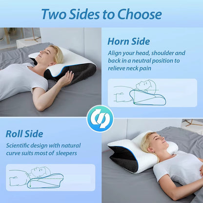 Snüz™ Orthopedic Memory Foam Pillow For better posture, deeper sleep, and pain-free mornings.